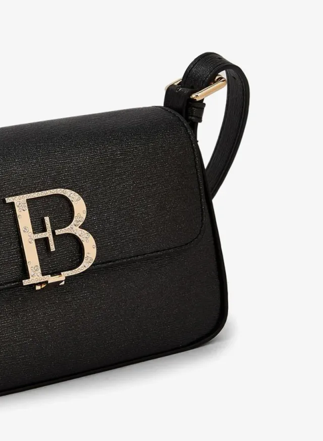 Floral Bella Embellished Logo Crossbody Bag SILVER – image 4