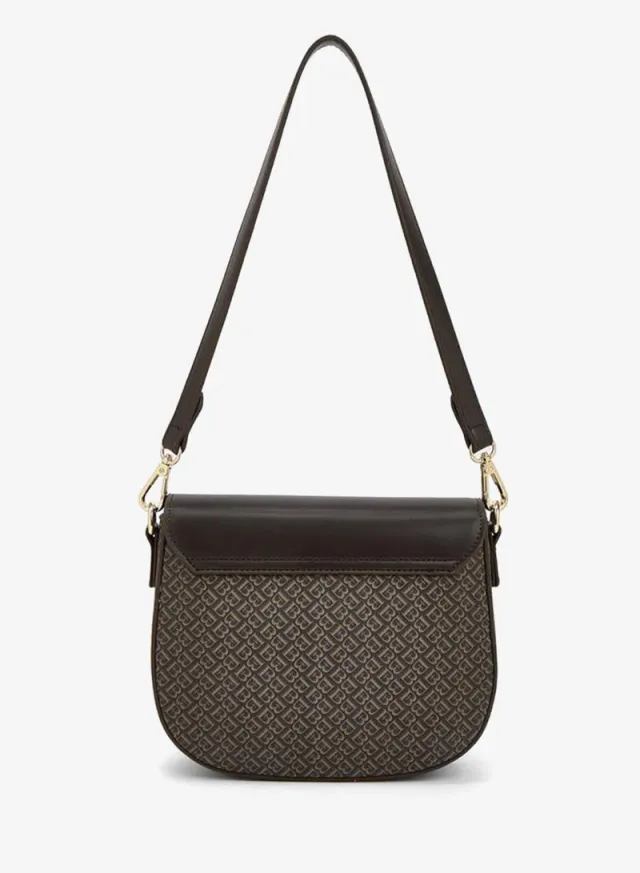 Flora Bella Monogram Shoulder Bag with Additional Strap BROWN – image 4
