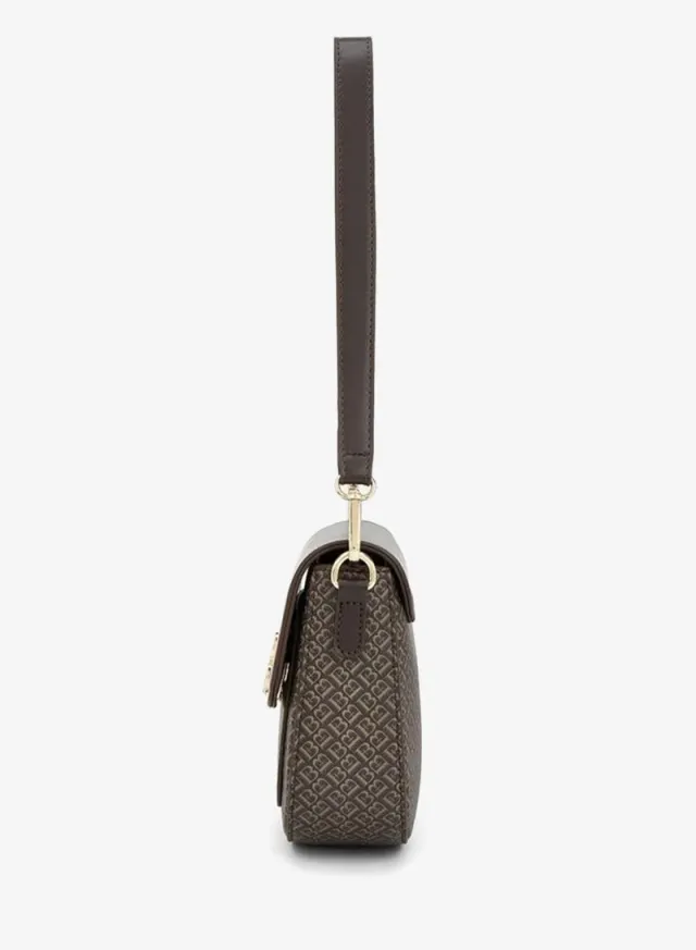 Flora Bella Monogram Shoulder Bag with Additional Strap BROWN – image 5
