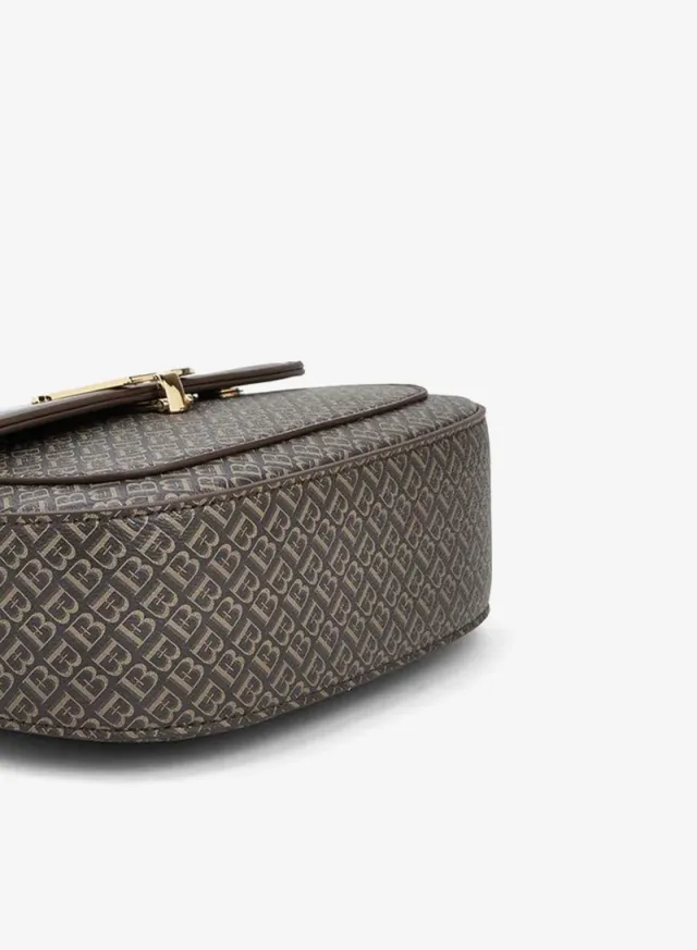 Flora Bella Monogram Shoulder Bag with Additional Strap BROWN – image 6
