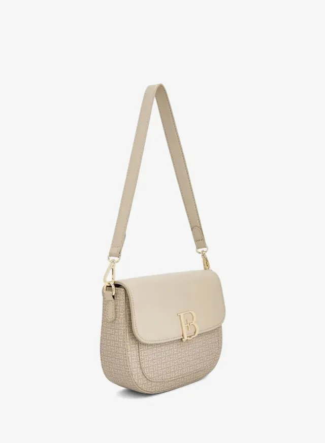 Flora Bella Monogram Shoulder Bag with Additional Strap BROWN – image 2