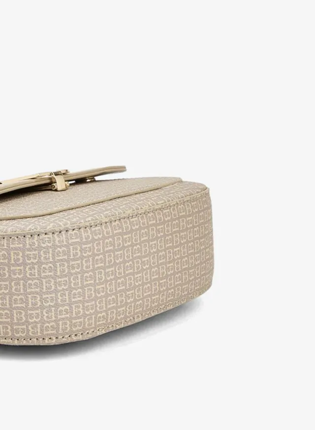 Flora Bella Monogram Shoulder Bag with Additional Strap BROWN – image 5
