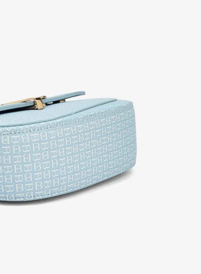 Flora Bella Monogram Print Shoulder Bag With Flap MULTICOLOUR – image 6