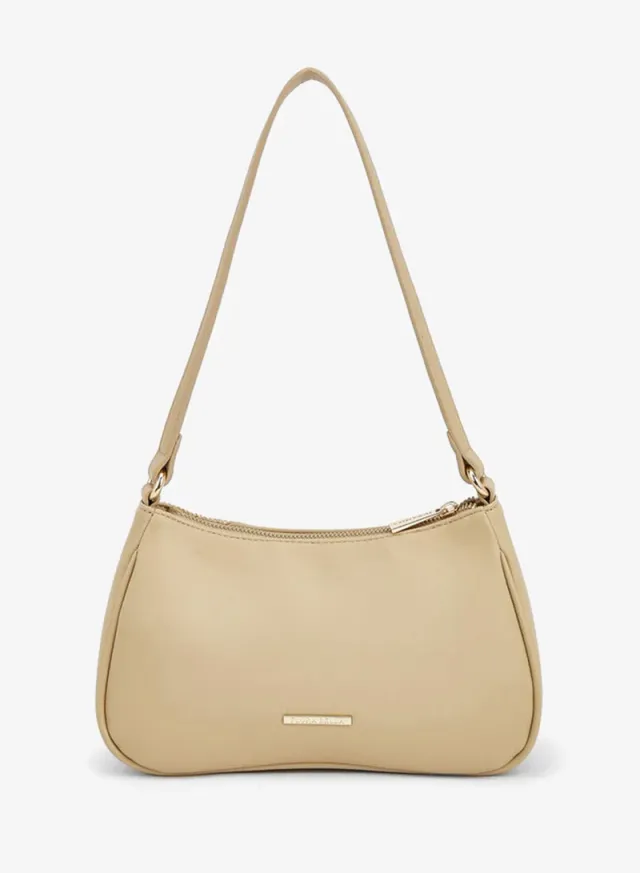 Flora Bella 3D Applique Zip Shoulder Bag, Beige – image 4