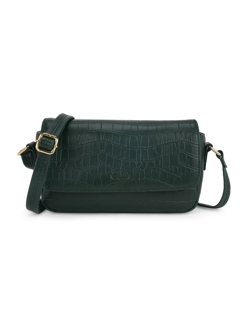 Globus Women Animal Effect Sling Bag green