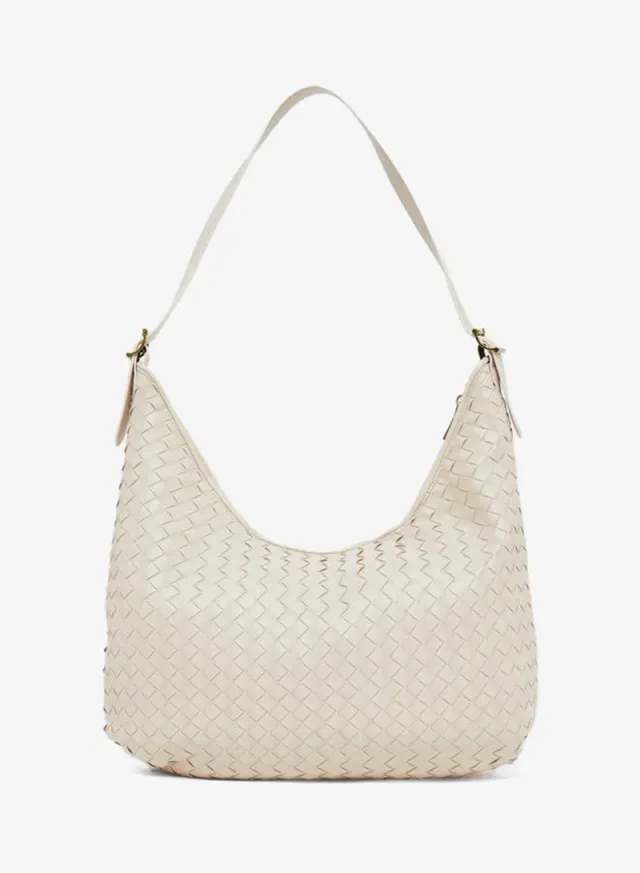 Woven Shoulder Bag Beige