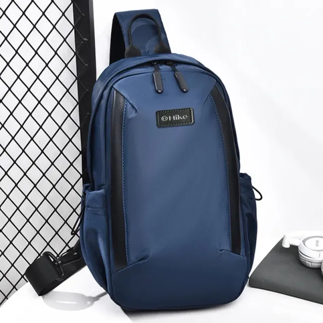 Unisex Durable Water Resistant Anti-Theft Cross-body Sling Bag BLUE – image 2