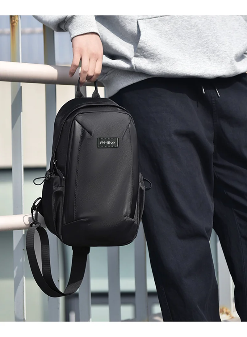 Hike Unisex Durable Cross-body Bag Water Resistant Anti-Theft Unisex Sling bag for Travel School College Business Shopping Outdoor, HK3321-GREY