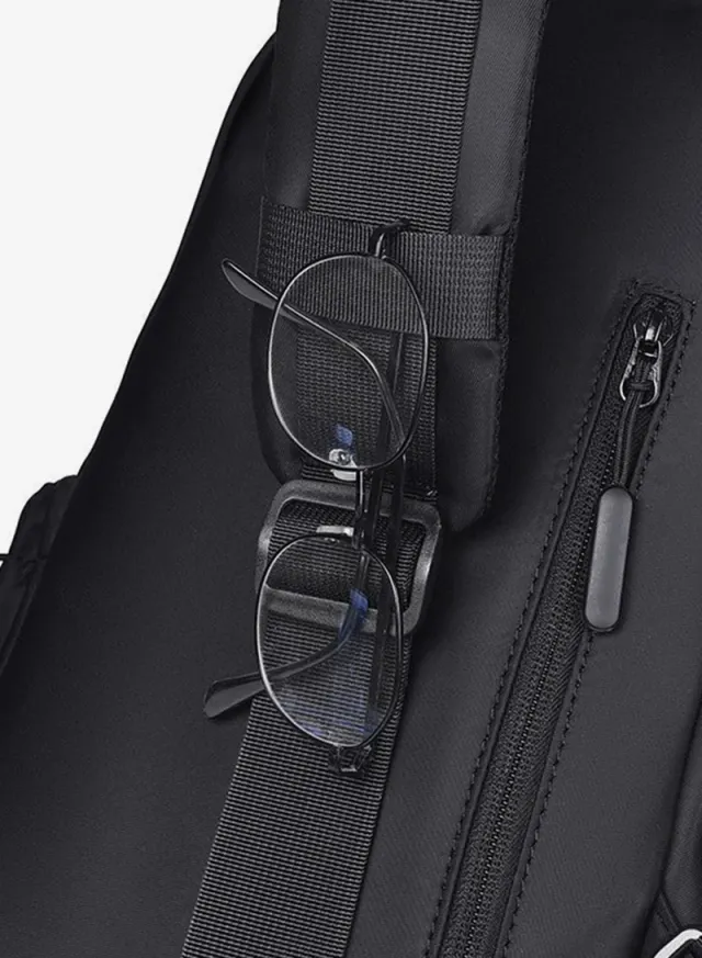 Unisex Durable Water Resistant Anti-Theft Cross-body Sling Bag BLUE – image 8