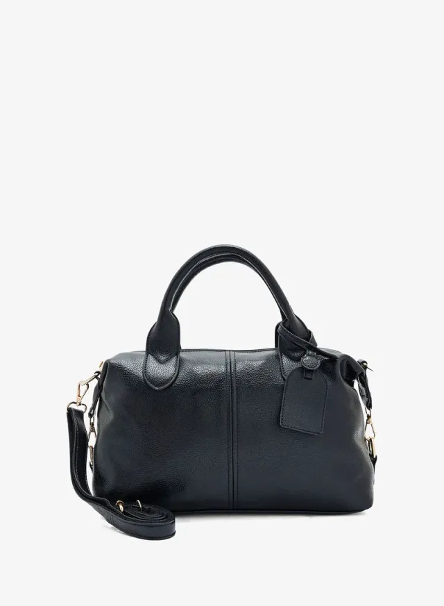 Grain Shoulder Bag Black