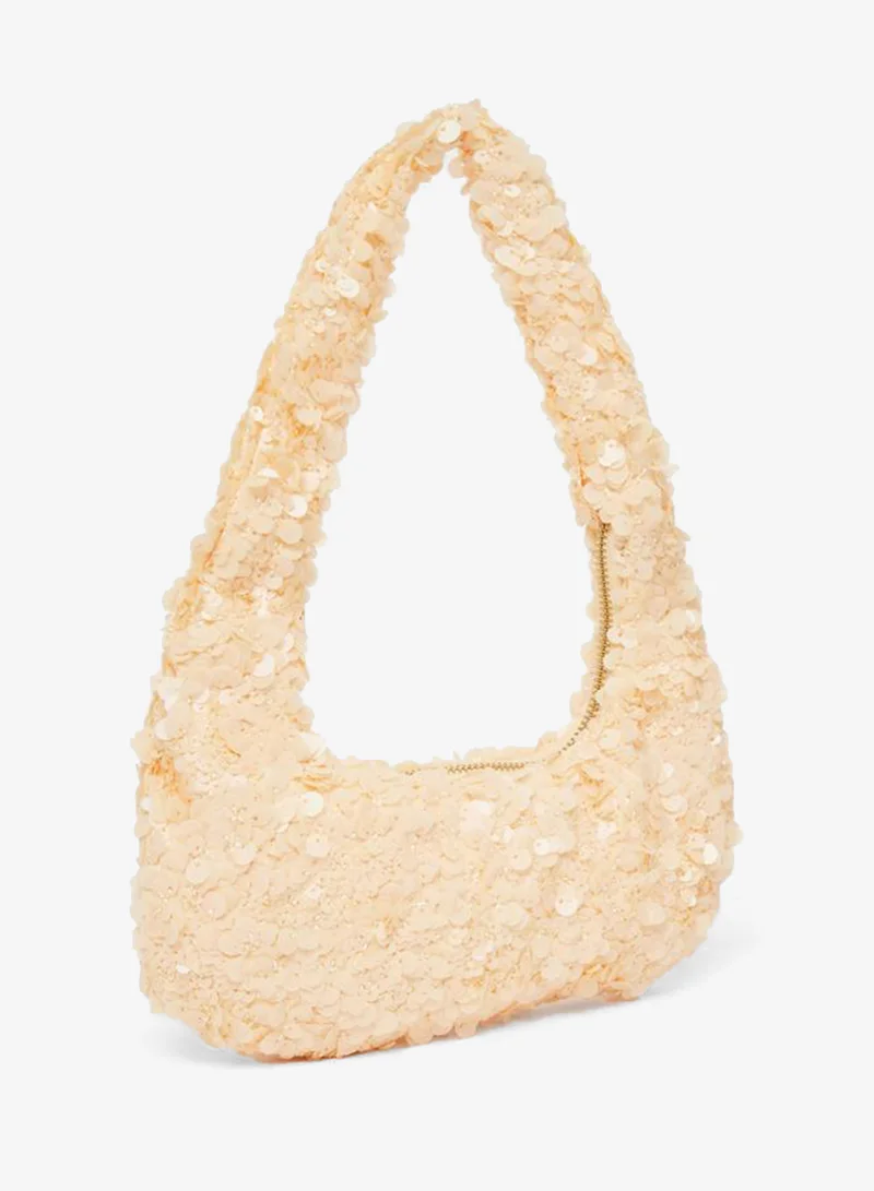 Sequin Shoulder Bag gold