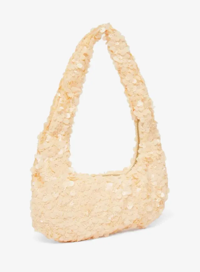 Sequin Shoulder Bag gold