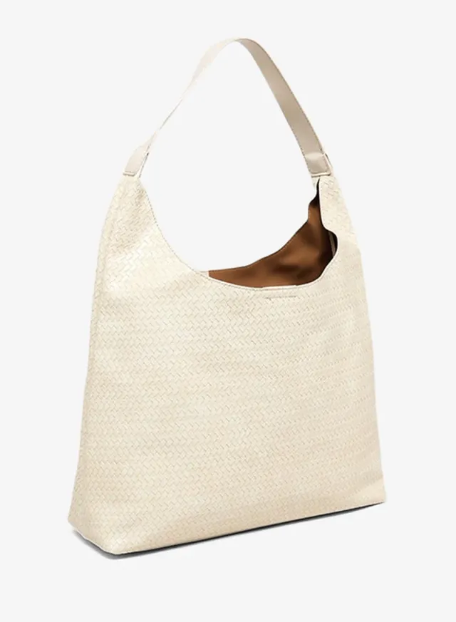 Braided Shoulder Bag Set Cream – image 4