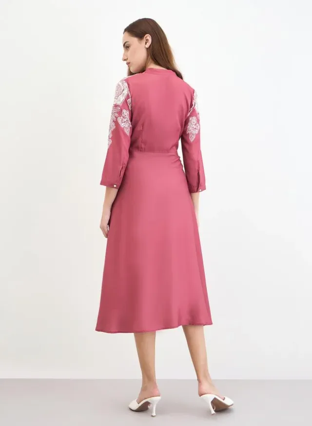 Belted Tweed Midi Dress ivory white – image 5