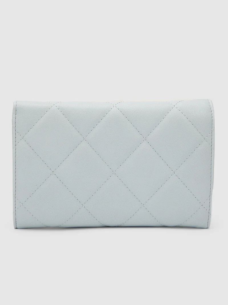 Globus Women Blue Textured Pouch Sling Bag