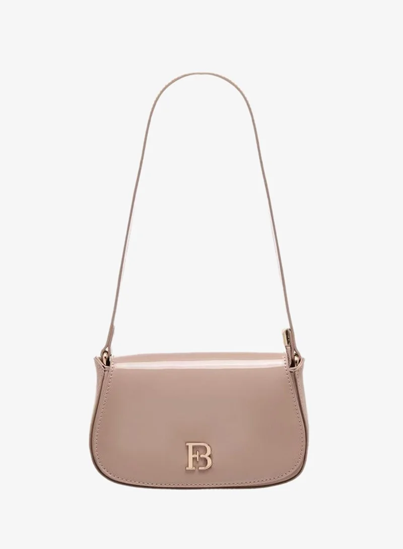 Floral Bella Metallic Logo Shoulder Bag PINK
