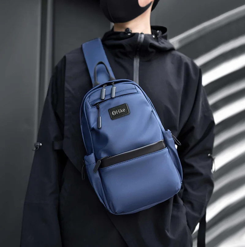 Hike Unisex Sling Bag Water Resistant Anti-Theft Unisex Shoulder bag for Travel Business Shopping College Outdoor, HK3307-BLUE