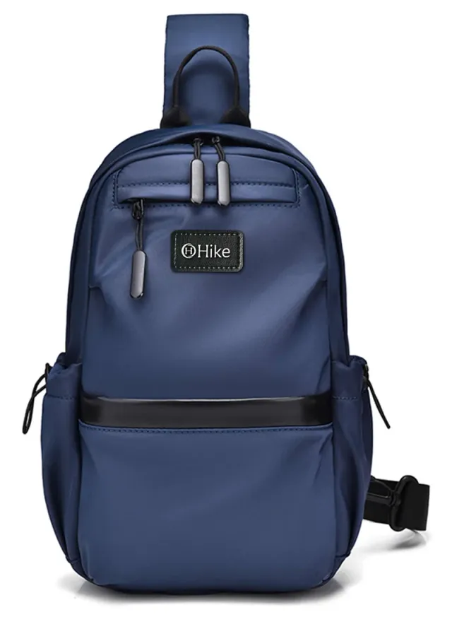 Unisex Anti-Theft Water Resistant Sling Bag Blue – image 3