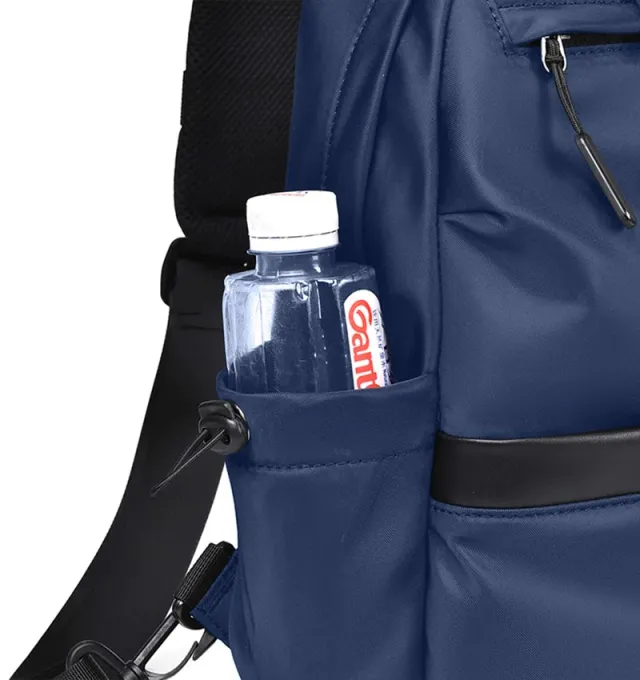 Unisex Anti-Theft Water Resistant Sling Bag Blue – image 7
