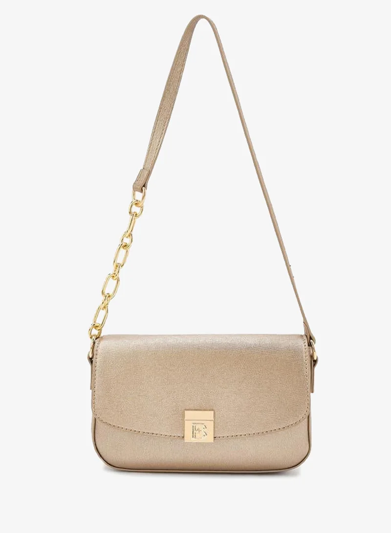 Metallic PU Shoulder Bag GOLD