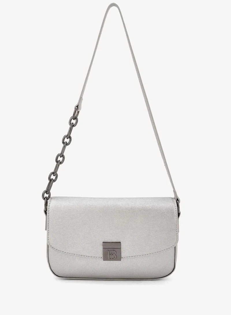 Metallic PU Shoulder Bag GOLD