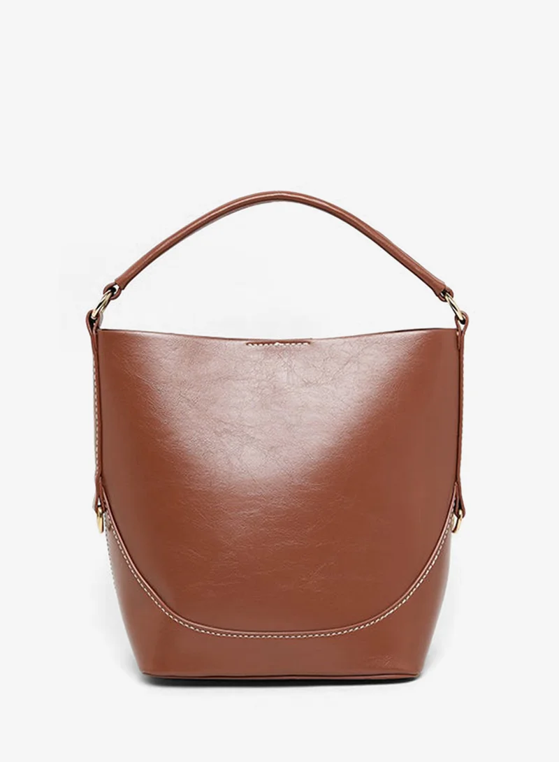 Textured Shoulder Bag