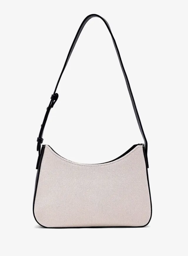 Color Block Shoulder Bag Black