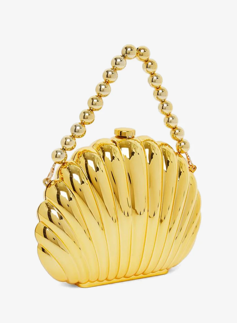 Seashell Clutch Bag Gold
