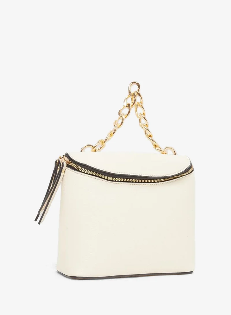 Women Chain Handle Handbag beige