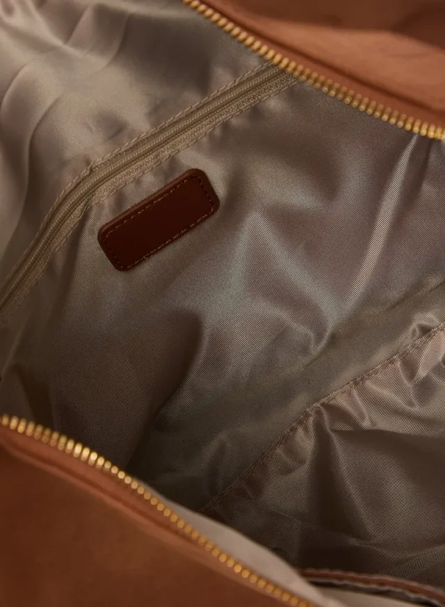 Suede Slouch Shoulder Bag Orange – image 5