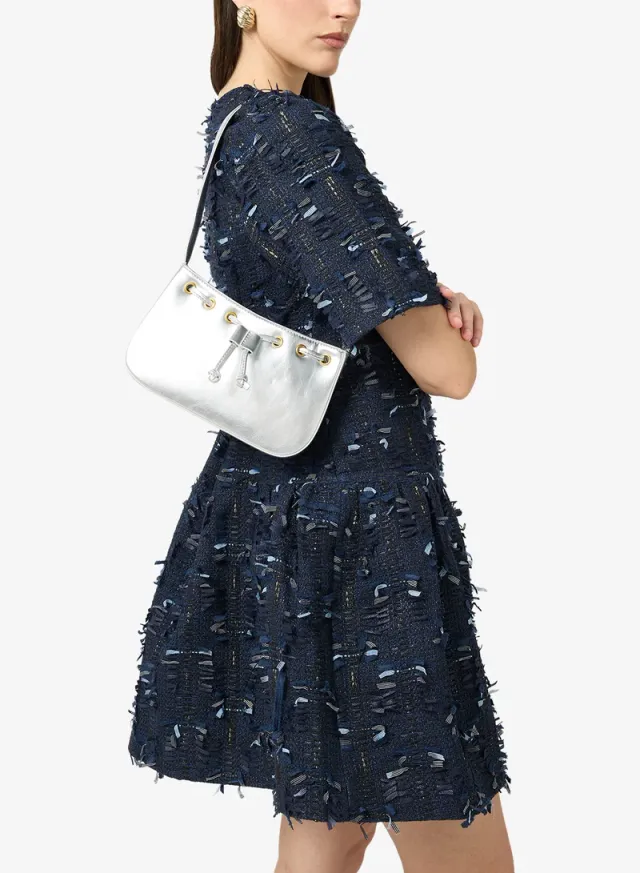 Metallic Shoulder Bag Silver – image 6