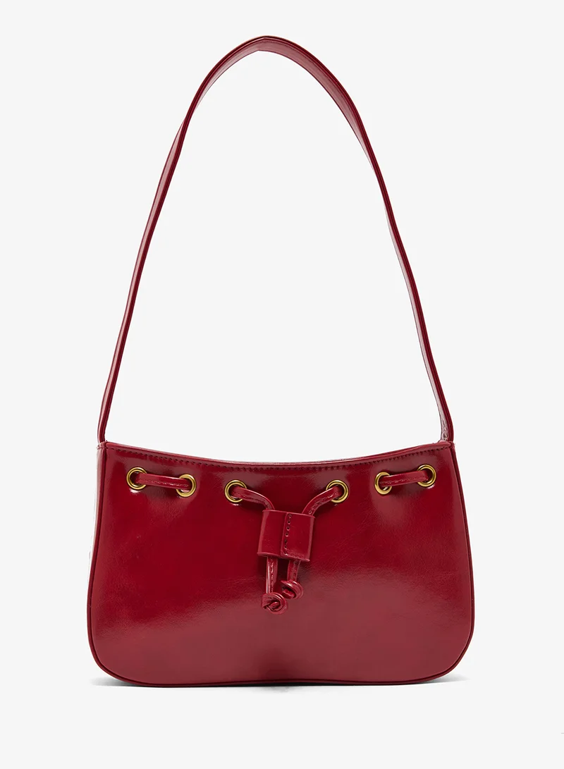 Metallic Shoulder Bag Silver