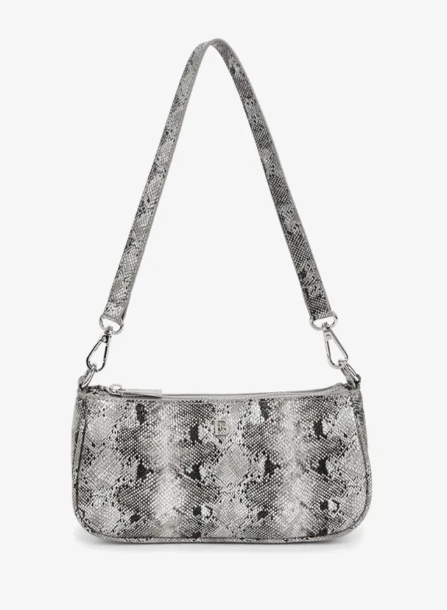 Animal Print Crossbody Bag SILVER