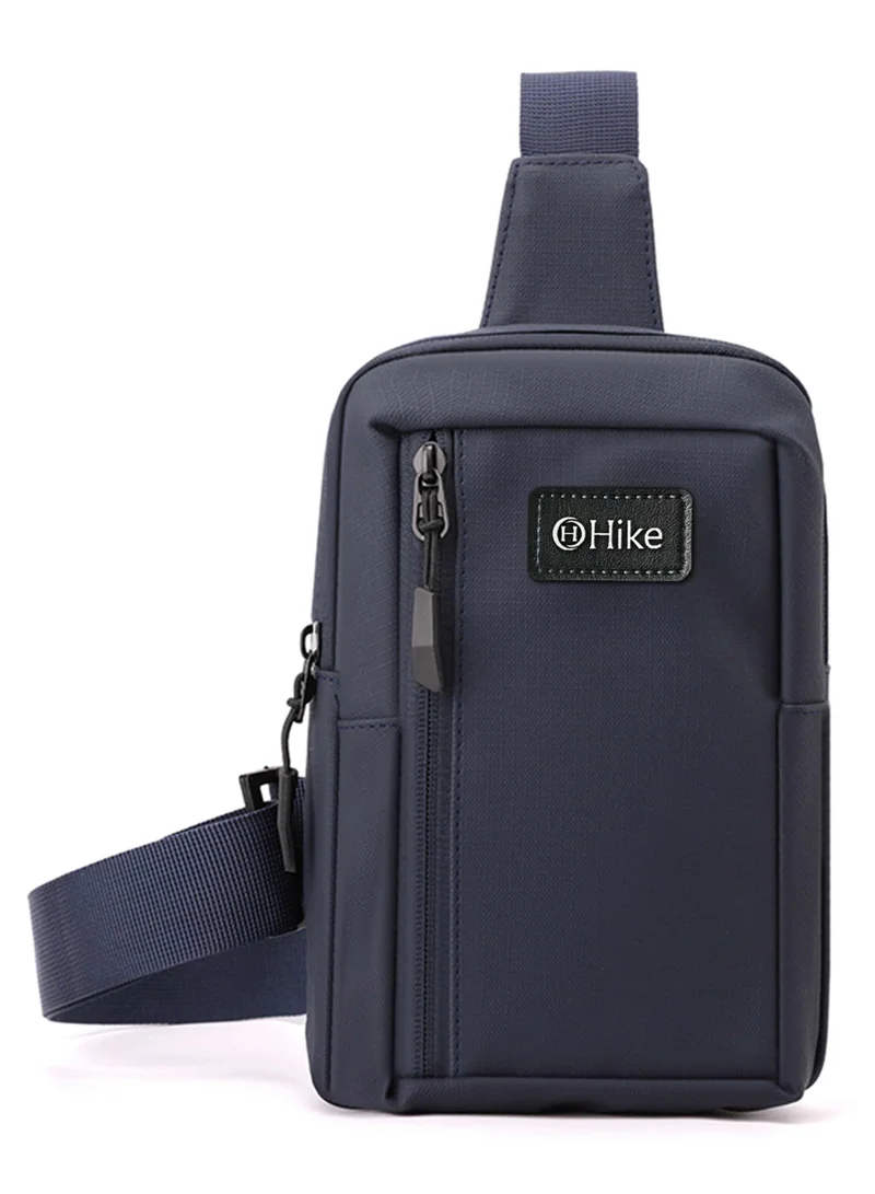 Unisex Small Water-Resistant Scratch Resistant Cross Body Chest Bag Blue