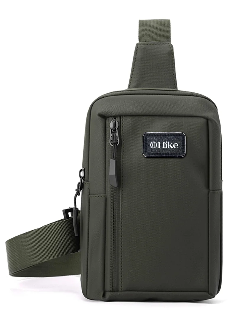 Unisex Small Water-Resistant Scratch Resistant Cross Body Chest Bag Blue