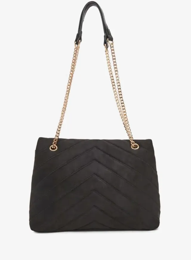 Chevron Shoulder Bag Black – image 2