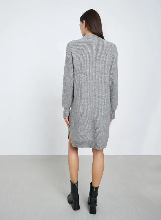 Women Chunky Knit Longline Sweater – image 4