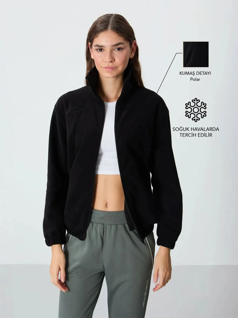 TOMMY Color Block Oversized Zip-Collar Sweatshirt