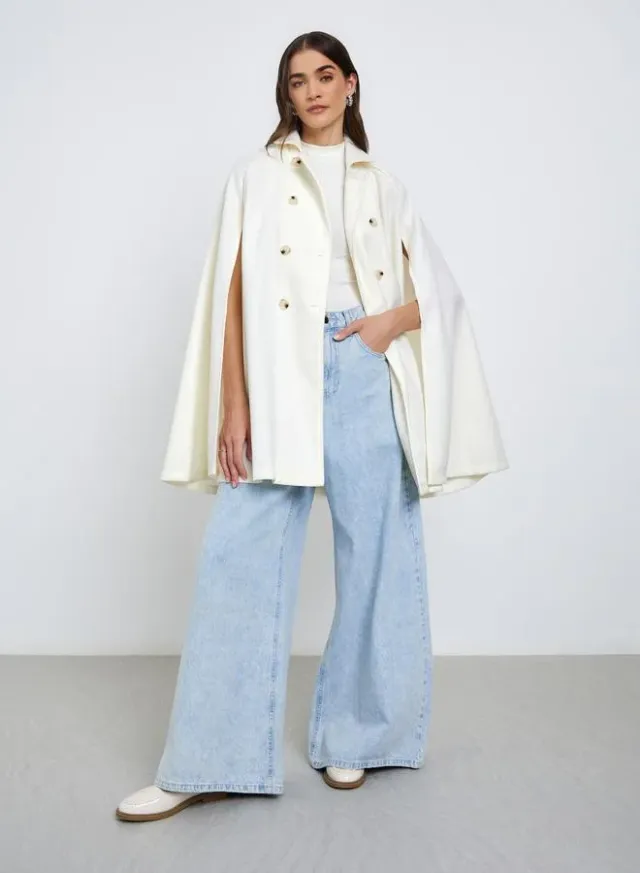 Solid Pocket Detail Drop Shoulder Coat – image 2
