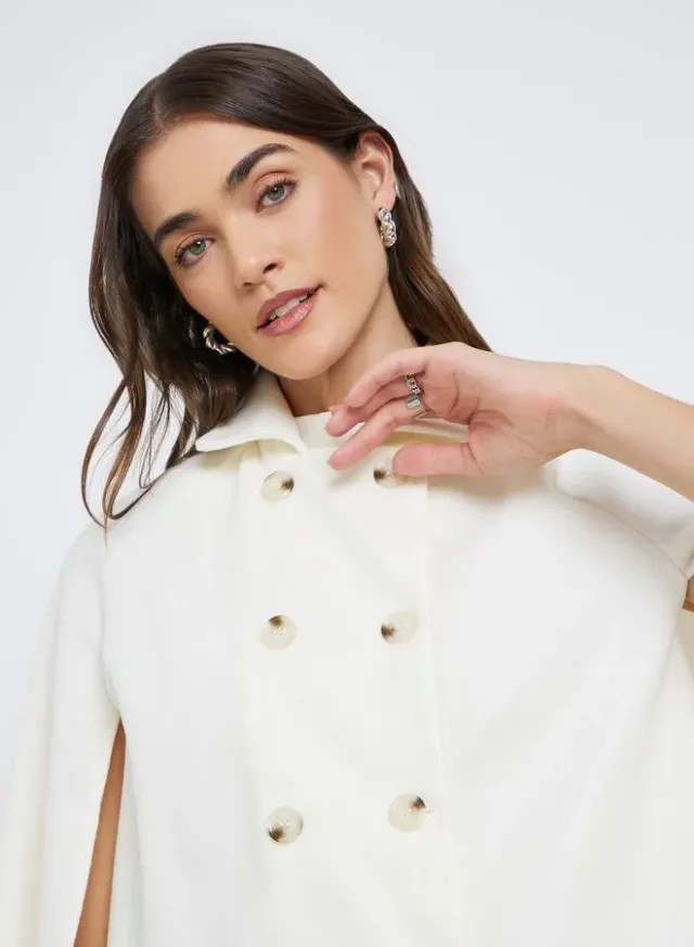 Solid Pocket Detail Drop Shoulder Coat – image 4