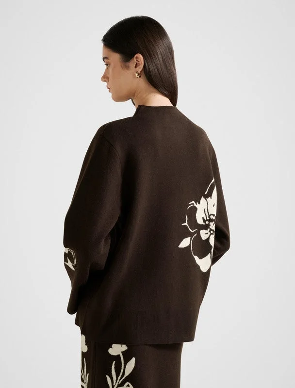 Kn7420-Brown Women's Pullover