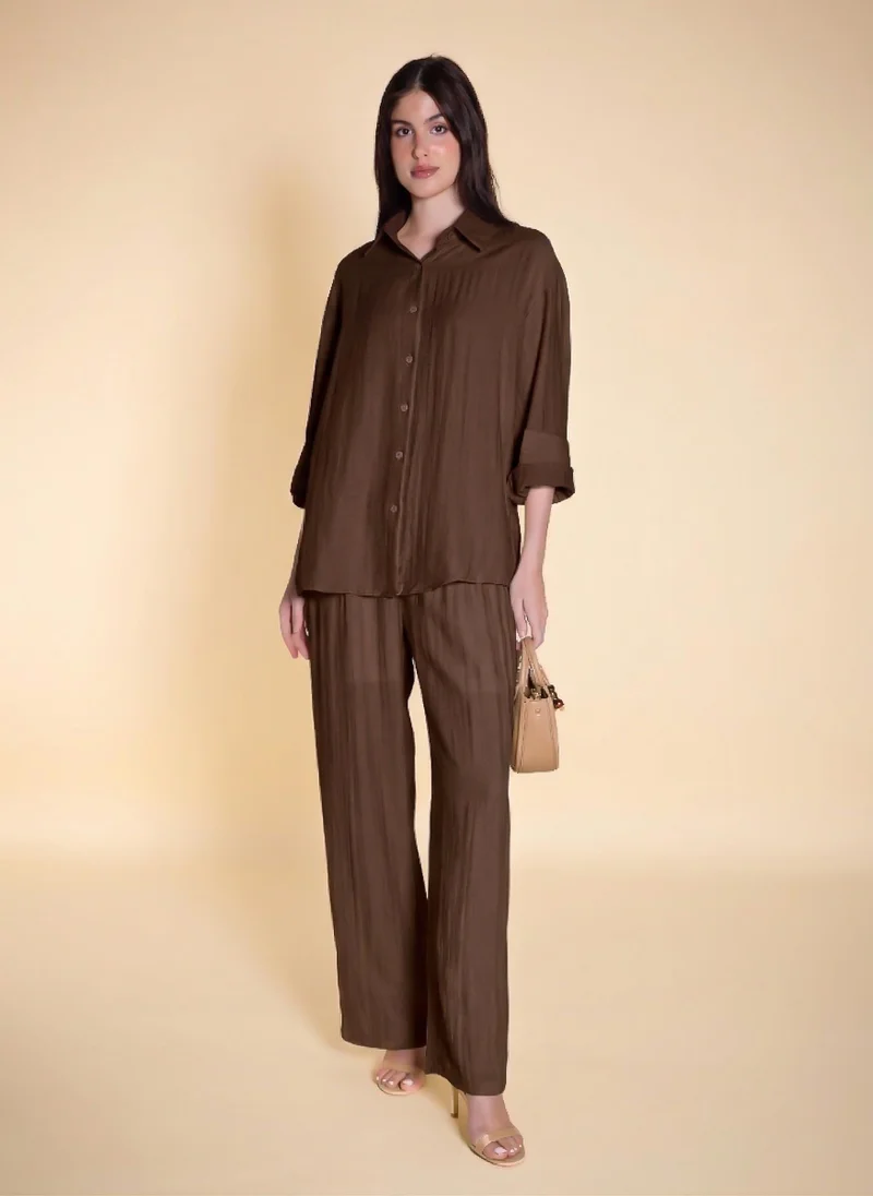 COMFORT COTTON BLEND SHIRT SET