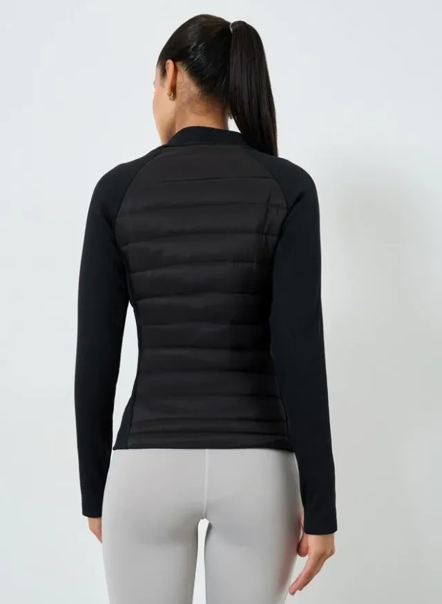 Long Sleeve Thumbhole Detail Full Zip Padded Jacket – image 5