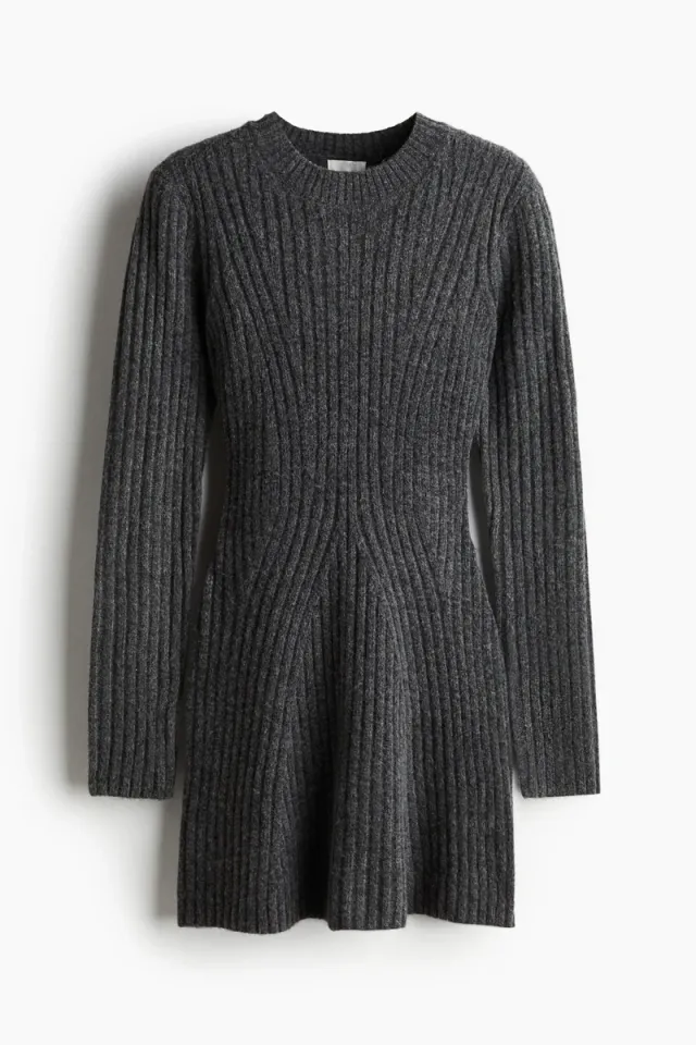 Rib-knit dress – image 7