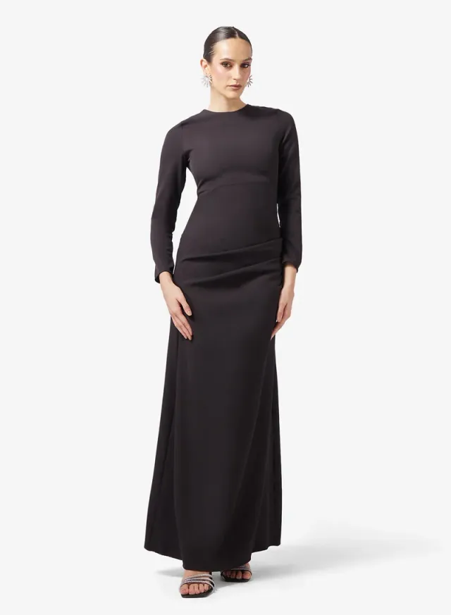 Embellished Dress With Exaggerated Sleeves – image 5