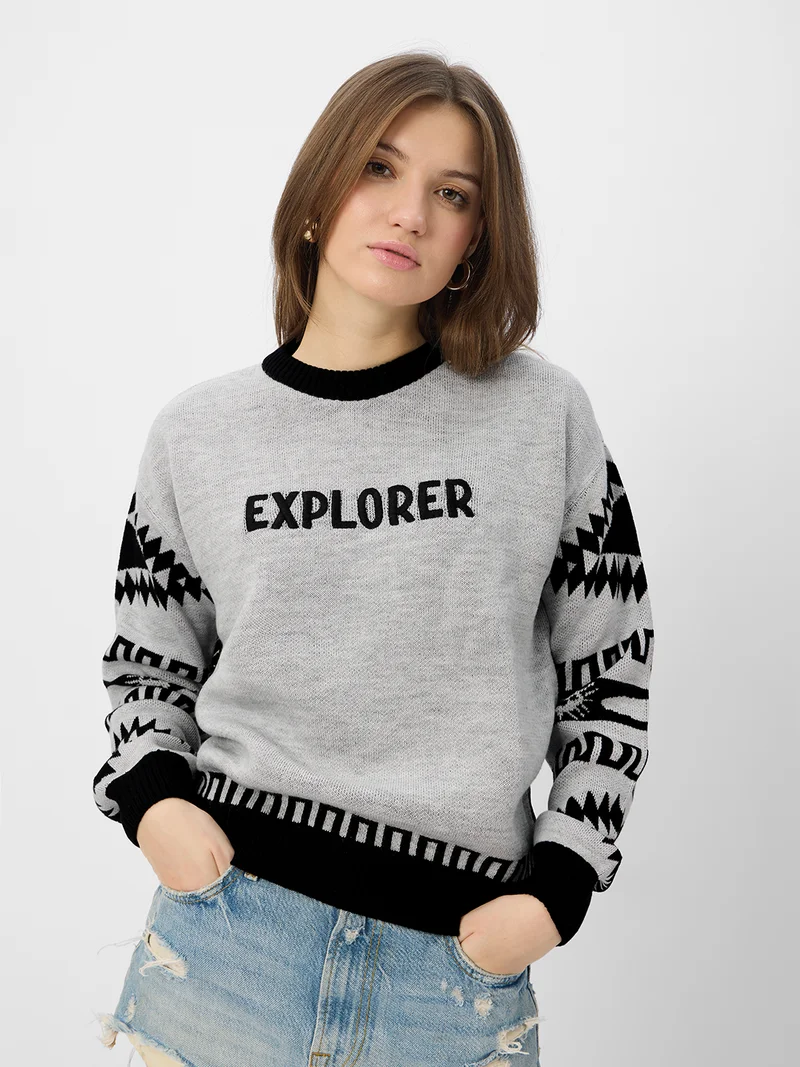 The Souled Store Official Peanuts: Explorer Women Oversized Sweaters