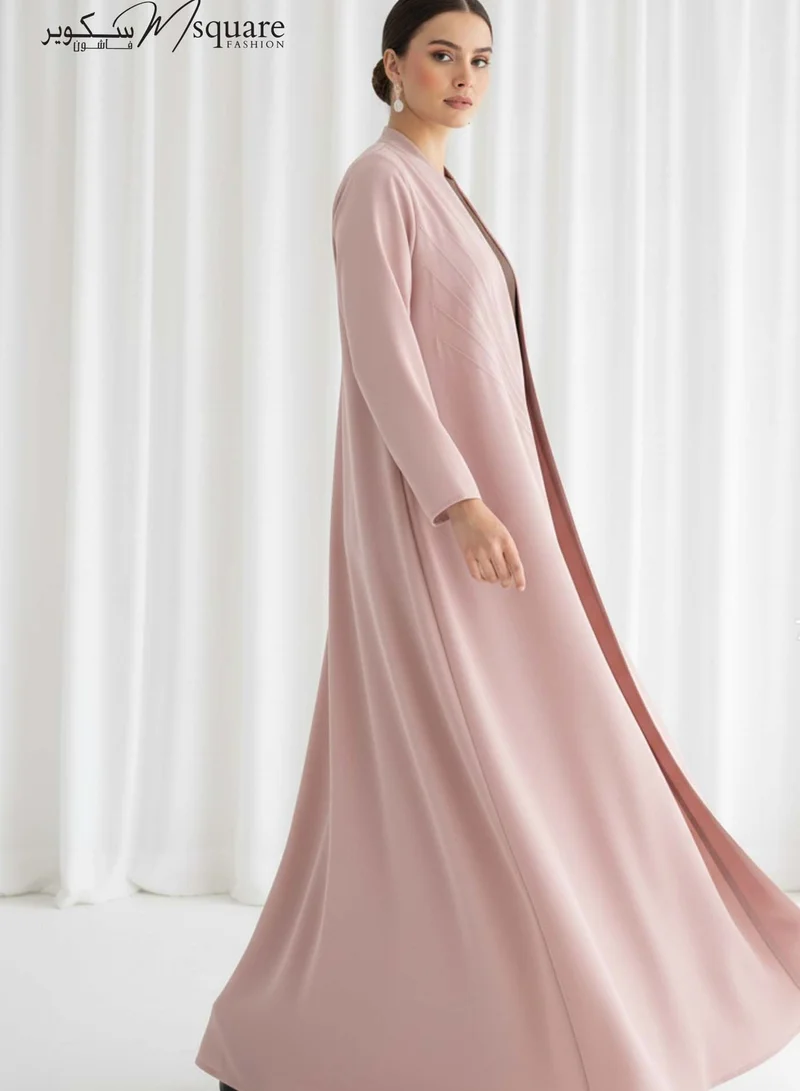 The Sunburst Pink Pleat Abaya