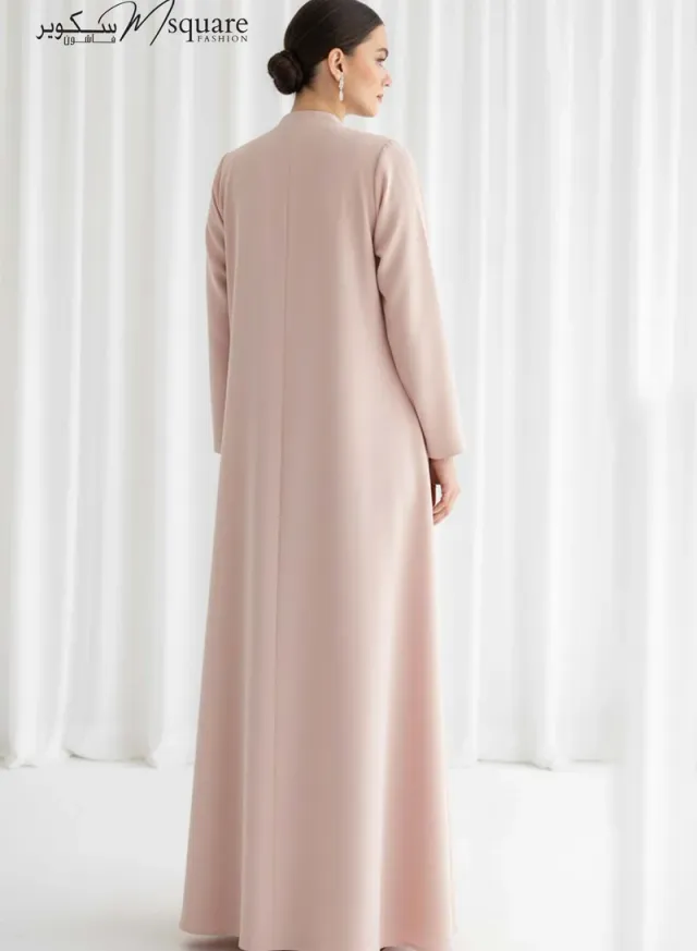 The Sunburst Pink Pleat Abaya – image 4