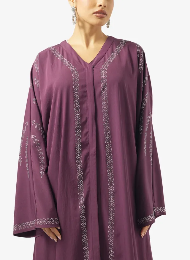 Embellished Abaya With Sheila – image 3