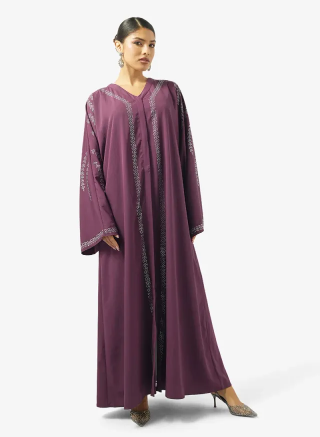 Embellished Abaya With Sheila – image 5
